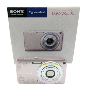 美品 SONY コンパクトデジタルカメラ DSC-W350D ピンクローズ Cyber-shot サイバーショット ソニー コンデジ