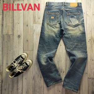 ☆BILLVAN ビルバン☆USEDダメージ加工 デニム パンツ W34 S1624