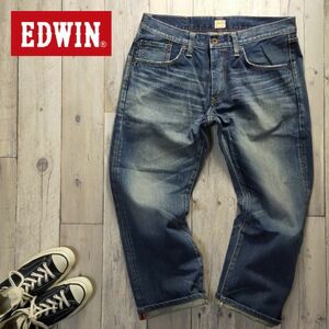 *EDWIN Edwin *414XV USED processing strut Denim pants made in Japan W36 S766