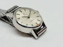 1円スタート　【稼働品】　OMEGA　オメガ　レディマチック　シルバー　手巻き　レディース　腕時計　アンティーク　替えベルトケース付き_画像3