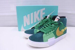 S27★未使用 箱付★NIKE SB ZOOM BLAZER MID PREMIUM ”Aloe Verde/Gold” 26cm US8 アロエベルデ ゴールド ブレーザー DA8854-300 ナイキ