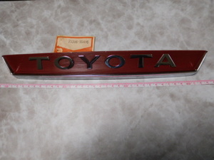 珍品☆彡希少レア・中古（美品）トヨタ・TOYOTAロゴ（33㎝）クラウン？バンタイプ？不明？金属製・エンブレム当時物レトロカー旧車