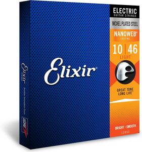 Elixir エリクサー エレキギター弦 NNOWEB Light .010-.046 #12052 国内正規品】