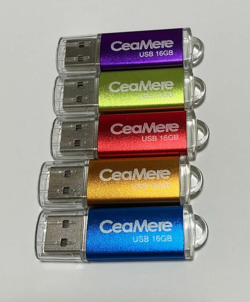 USBメモリ 16GB USB2.0 未使用品　5個セット