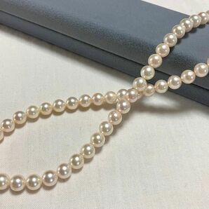 アコヤパール★あこや真珠　パールネックレス　6.0〜6.5ミリ　本真珠　シルバークラスプ
