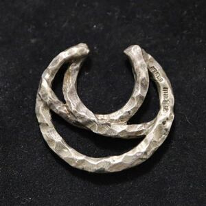 [ rare ] stone see silver mountain SILVER stamp pendant top 925 SILVER silver silver made accessory E39