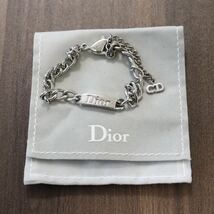 ChristianDior クリスチャンディオール チェーン ブレスレット アクセサリー レディース メンズ シルバー系 最大約21.5cm B121_画像1