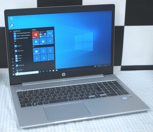 NoT521★扱いやすい15インチFullHD！ hp Probook 450 G6 i5-8265U/8GB/新品256GBSSD/WiFi/Bluetooth/Win10Pro64bitリカバリ済