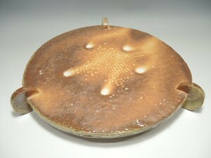 683/0 small island . two Shigaraki . pair attaching platter diameter 30.5cm degree . stone tool Iga 