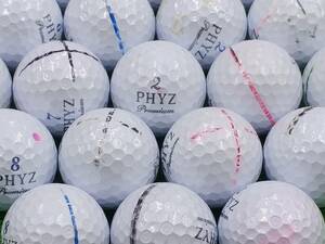 ★AB落書き★BRIDGESTONE GOLF PHYZ Premium 2014年モデル プラチナムパール 12個