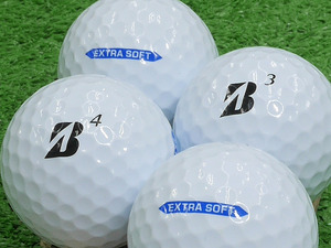 ★ABランク★BRIDGESTONE GOLF EXTRA SOFT 2021年モデル ホワイト 20個 ロゴ無