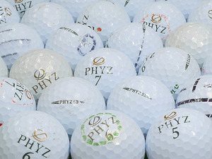 ★Bランク★BRIDGESTONE GOLF PHYZ 2019年モデル ホワイト・パールホワイト混合 100個