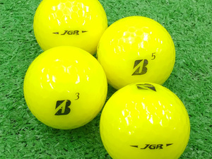 ★ABランク★BRIDGESTONE GOLF TOUR B JGR 2018年モデル イエロー 12個 ロゴ無