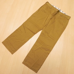 -689★ Dickies ディッキーズ ポリコットンパンツ 34 茶ベージュ系 133M40WD49 古着 ★