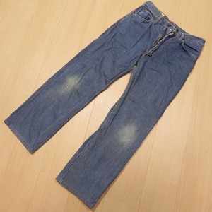 -768* 70s 80s Old Bobson Bobson Denim брюки джинсы w32 молния fly индиго б/у одежда быстрое решение *