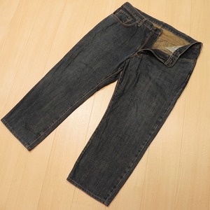 -840* W38 [EDWIN] 404 INTERNATIONAL BASIC свободно распорка индиго Denim брюки сделано в Японии Edwin б/у одежда джинсы быстрое решение *