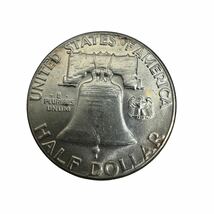 1963年 アメリカ リバティコイン LIBERTY ハーフダラー50セントフランクリン 硬貨 記念コイン 銀貨 10538_画像2
