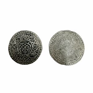 チベット/西藏 1タンカ銀貨 美品 コレクション品 古銭 銀貨 中国古銭 アジア 2枚 まとめて 10617-20
