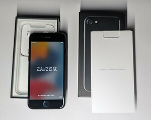 iPhone7ジェットブラック32GB SIMフリー 中古品 外箱と付属品あり