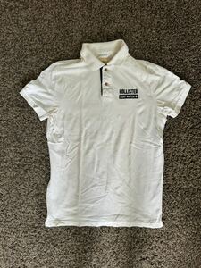 * old clothes *HOLLISTER Hollister polo-shirt with short sleeves white XL*