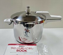 美品 アサヒ 活力なべ SW型 ステンレス家庭用圧力鍋 5.5L お料理BOOK 掃除棒付き 送料1800円北海道他3500円_画像1