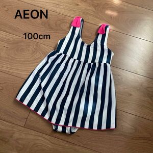 AEON 女の子 ワンピース 水着 スイムウェア 100cm