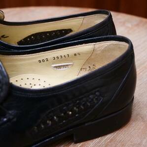 極美品◎【SPARTACUS】スパルタカス イントレチャートコンビローファー ブラック UK8.5 27cm ビジネスカジュアル メンズシューズ 革靴の画像9