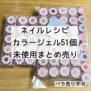 ネイルレシピ カラージェル 新品未開封 51個 まとめ売り バラ売り不可