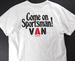  終活! 断捨離します!! VAN JACKET ヴァンヂャケット Come On Sportsman VAN アーカイブコレクションT シャツ L ホワイト