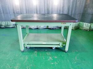 * used with casters working bench Sakae body size width 1200mm× depth 800mm× height 750mm movement type working bench automobile maintenance *