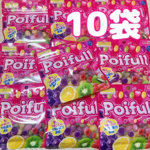 お菓子 グミ 大粒ポイフルパウチ 80g 10袋セット