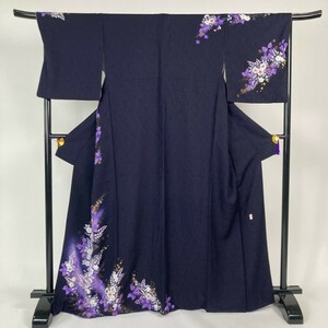 付下 翠山工房 辻が花 華 金彩 ぼかし 正絹 紫 身丈168cm 裄丈69cm y42-2642183【Y商品】和装 着物 13