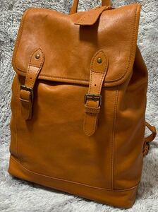  high class wrinkle leather *ATLANTAa tiger nta all leather rucksack cow leather Brown backpack rucksack men's lady's going to school commuting high capacity 