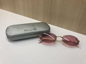 (KW1329)【１円スタート】Christian Dior クリスチャンディオール DIOR CAT 84KNU サングラス 53□18 135 現状品 ゴールド フレーム ピンク