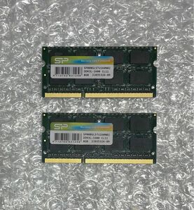 シリコンパワー SP DDR3L-1600 8GB 2枚 合計16GB 低電圧版 ノートPC メモリ 正常動作確認済