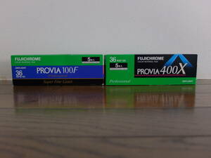 FUJICHROME 135PROVIA100F5ps.@ pack &135PROVIA400X5ps.@ pack unopened expiration of a term 
