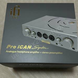 美品 ifi audio Pro iCAN Signature (iPower Elite付属) / フラッグシップヘッドフォンアンプ プリアンプ ヘッドホンアンプ アイファイ