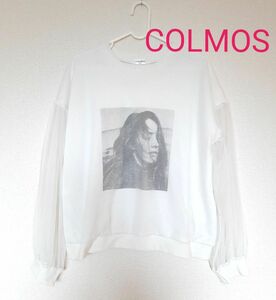 COLMOS トップス　シャツ　Tシャツ　シアー　 トレーナー スウェット　オーバーサイズ　 英字
