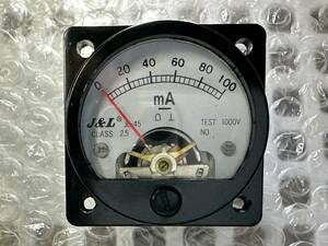 J&L panel meter 100mA SO-45 Φ45mm