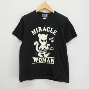 MIRACLE WOMAN ミラクルウーマン 半袖Tシャツ プリント ロゴ S 10116093