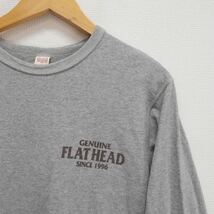THE FLAT HEAD フラットヘッド 長袖Tシャツ ロンT カットソー プリント 38 10116334_画像3