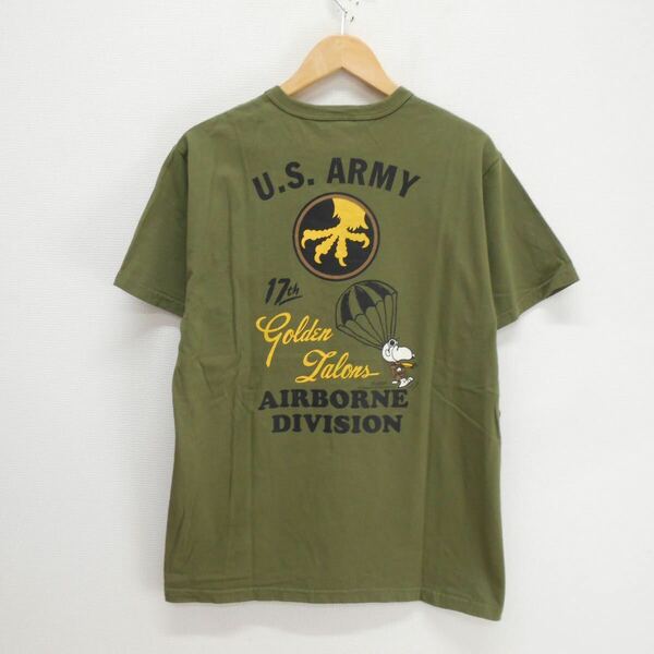 BUZZ RICKSON'S バズリクソンズ BR78422 GOLDEN TALONS 半袖 Tシャツ ピーナッツ スヌーピー プリント M 10116402