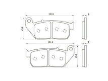 デイトナ DAYTONA バイク用 ブレーキパッド H-Dパッド No.114 （シンタードメタルパッド） 76355_画像3