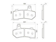 デイトナ DAYTONA バイク用 ブレーキパッド H-Dパッド No.117 （シンタードメタルパッド） 76358_画像3