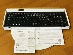 ELECOM Bluetooth薄型コンパクトキーボード TK-FBP101BK （ブラック）