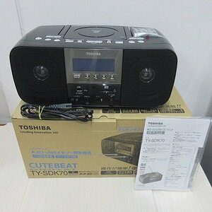 【美品】東芝 SD/USB/CDラジオ TY-SDK70 ラジカセ マルチリモコン/箱付き オーディオ機器