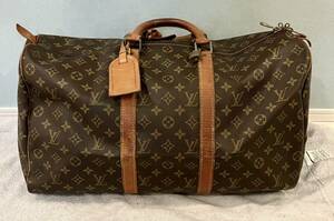 美品 LOUIS VUITTON ルイヴィトン モノグラム キーポル50 M41426 ボストンバッグ トラベルバッグ 旅行かばん ブラウン