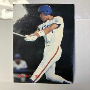 カルビー プロ野球スナックカード/1988年 No.180.西武ライオンズ.秋山幸二 ベースボールカード 野球カード 昭和 ブロマイド 巨人 西武