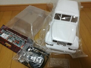 【新品】タミヤ 1/10 ジープ・ラングラー(YJ) スペアボディセット RC4WDクリアウインドウ付き クローラー 58141 Jeep Wrangler ラジコン