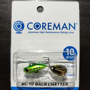 【新製品】コアマン BC-10 バックチャター グリーンチャートイワシ 